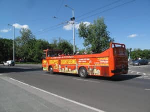 Sightseeing-Bus in Budapest