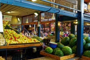 Erdgeschoss - Große Markthalle in Budapest